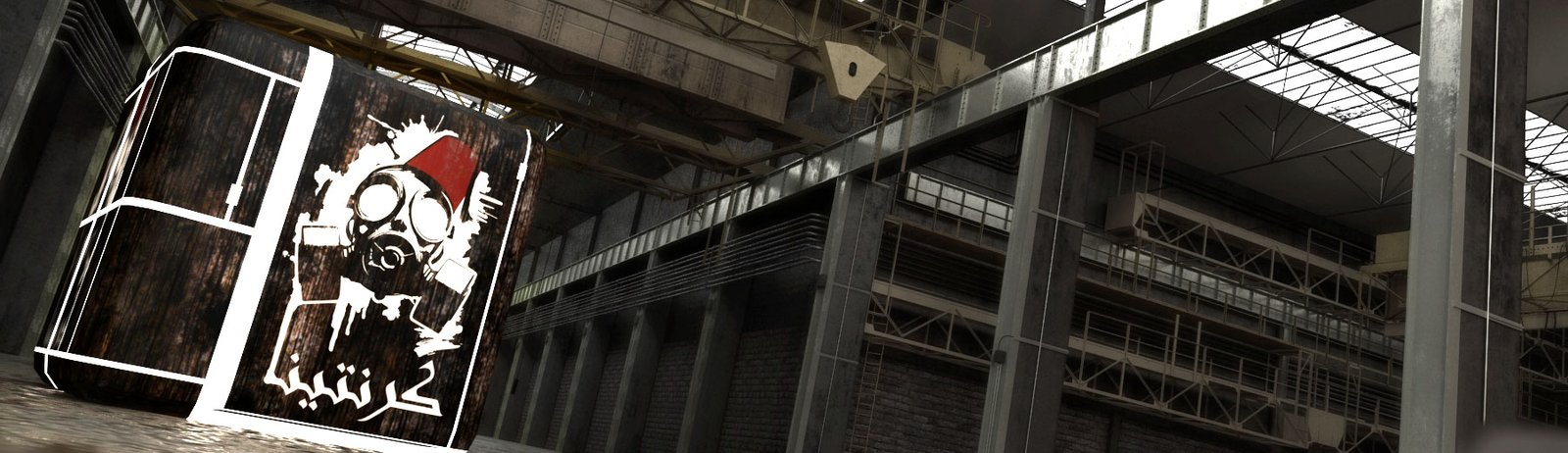 1.6³ Cube placed in a warehouse and tagged 'quarantina'