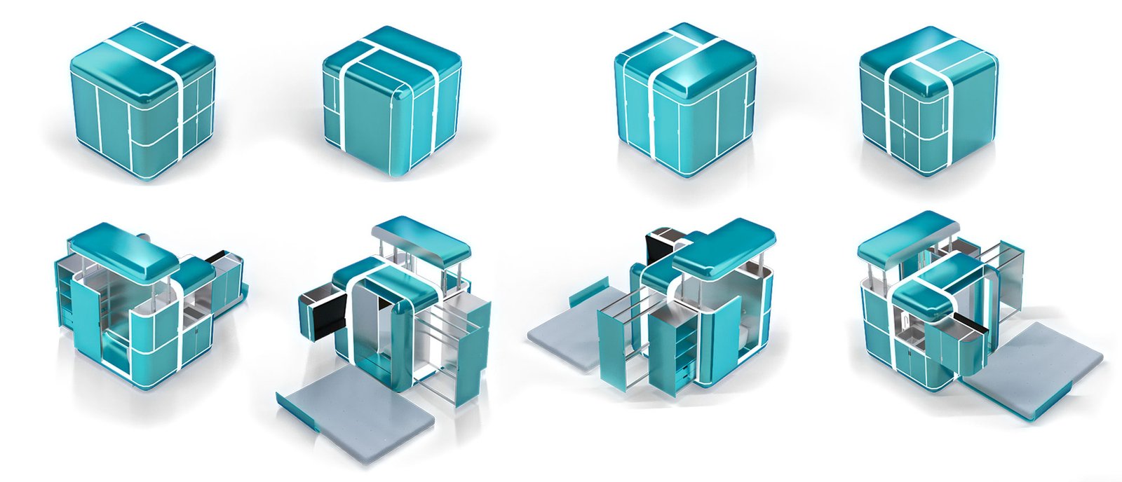 1.6³ cube transformation by inkrypted - Gaby el Ashkar