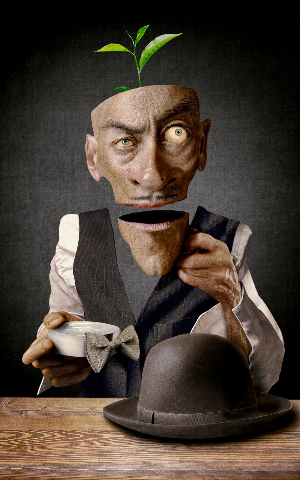 'Earl Grey jr.' digital art by Gaby el Ashkar
