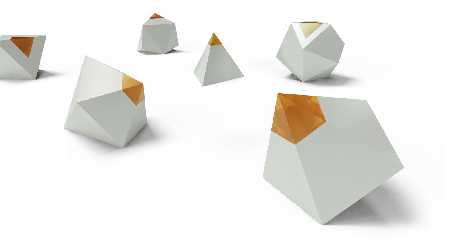 scattered 'gems' , object-lighting design by Inkrypted - Rita Abou Arraj