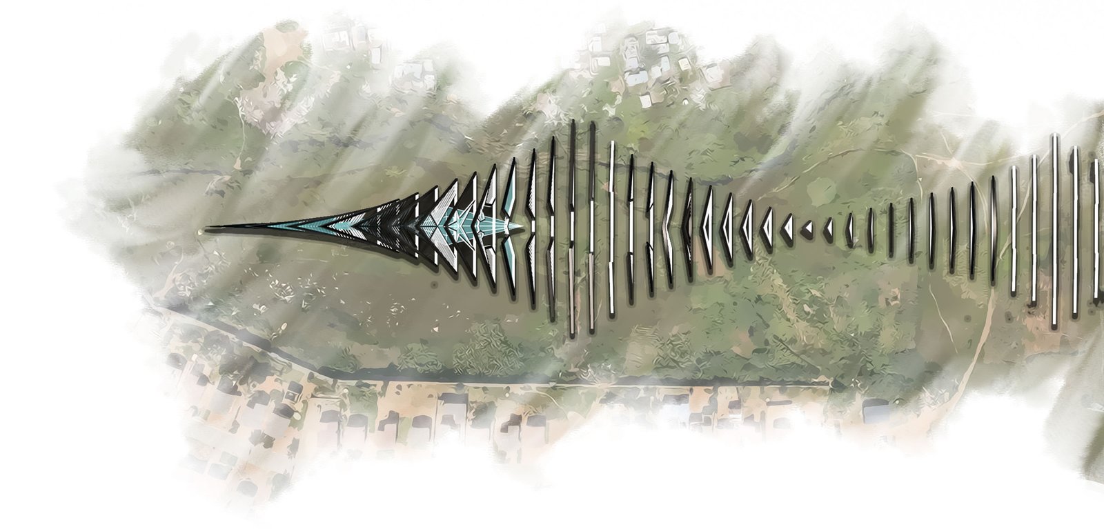 Top view of 'Fossil' Installation