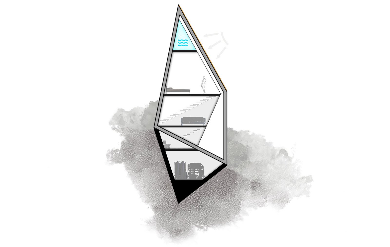 Section of 'Rutile' Architectural design